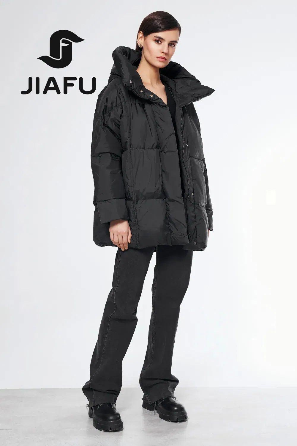 Fashion Women Customized Light Weight Quilting Padding Puffer Duck Down Winter Coat