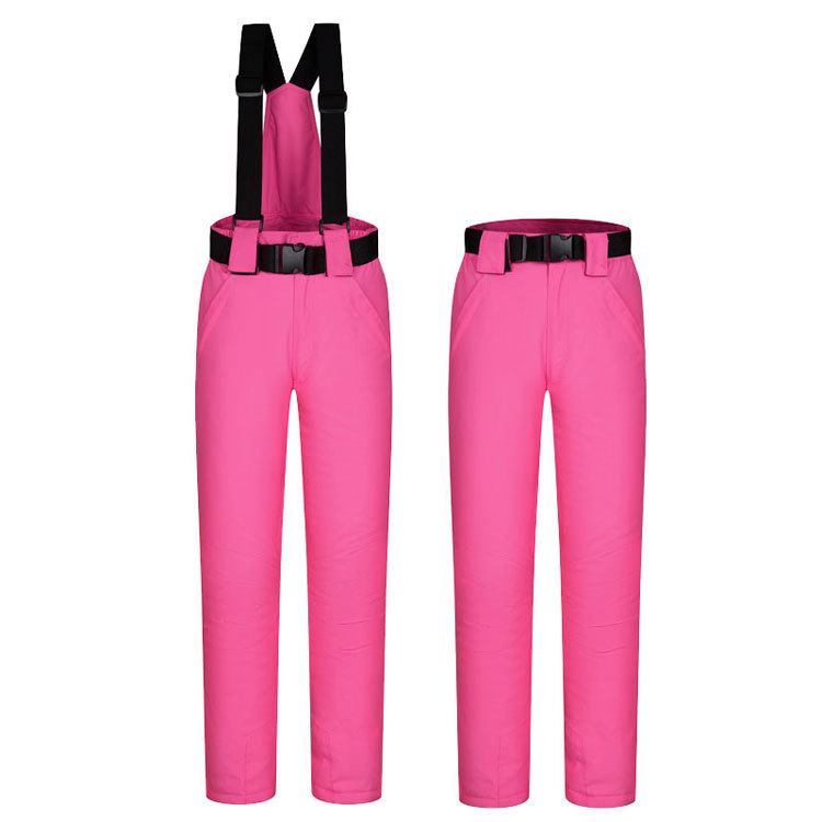 Womens Insulated Waterproof Windproof Fleece Slim Cargo Snow Ski Hiking Pants