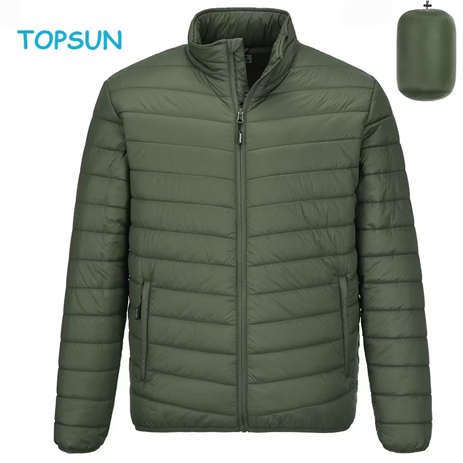 Men Lightweight Nylon Waterproof_Windproof_Outdoor Breathable Packable Puffer _ Down Jacket 90_ Down 10_ Feather BSCI - Winter Jacket and Sport Jacket Price