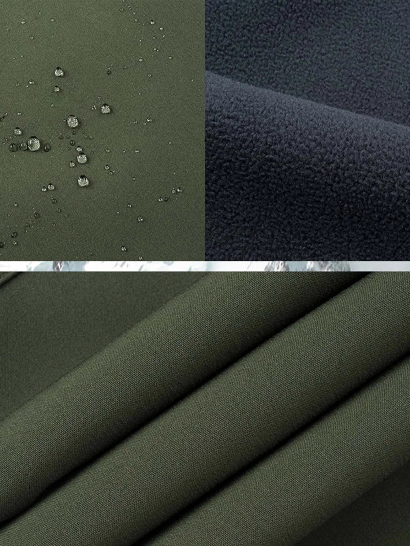 Men's Fleece Lined Ski Snow Pants Winter Waterproof Softshell Insulated Hiking Cargo Pants for Outdoor