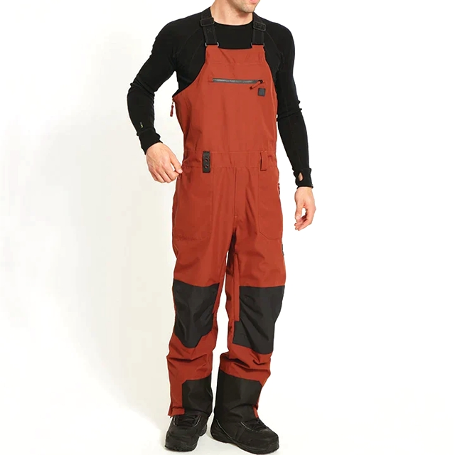 Conmr Men's Insulated Ski Bib Pants Waterproof Overalls for Winter Outdoor Sports