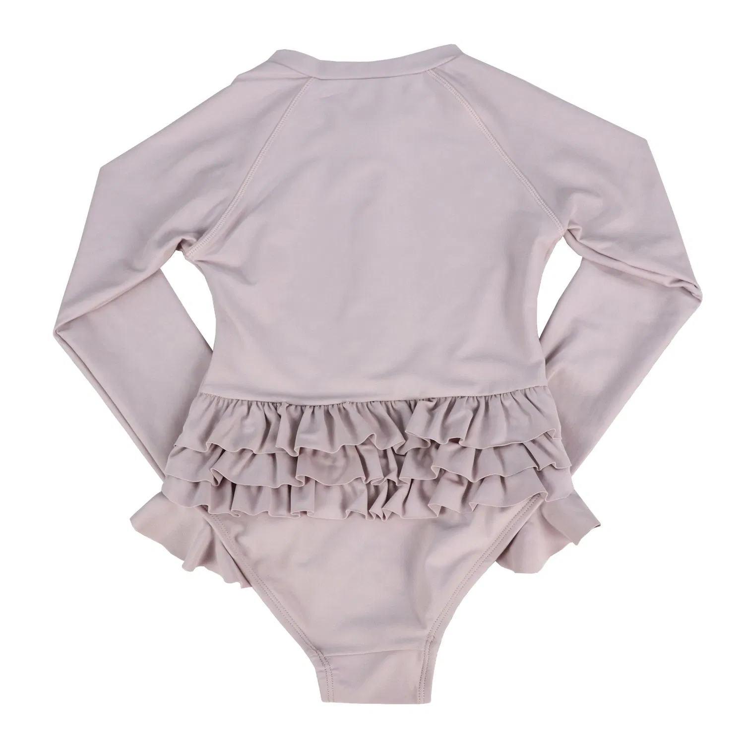 Custom Logo Design Long Sleeve UV Protection Colorful Girl Kids Swimwear