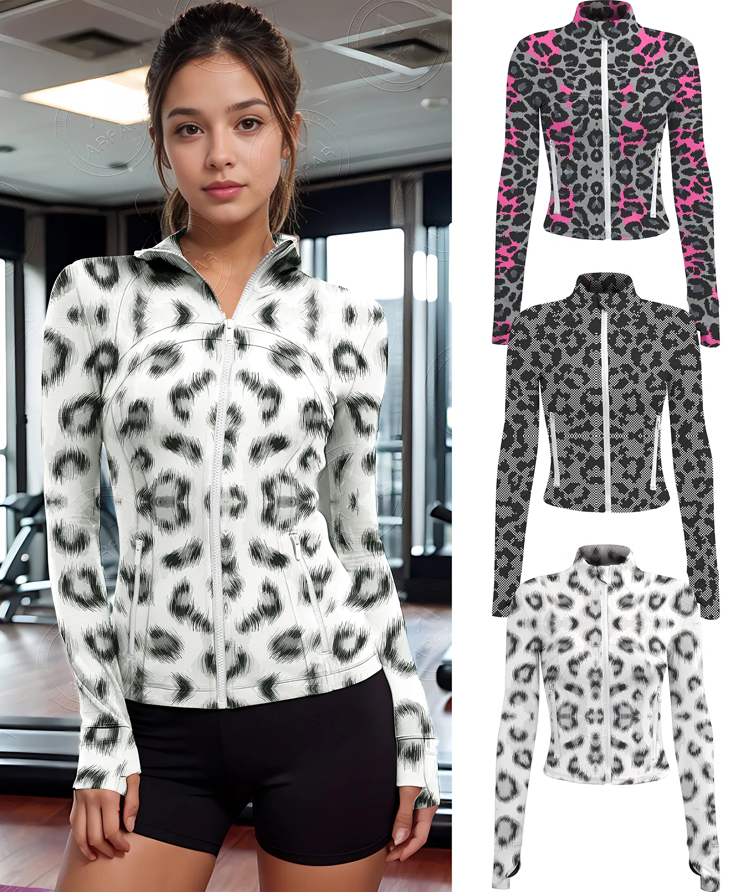 Breathable Tight Waist Running Yoga Blazer Women's Lightweight Gym Fitness Yoga Jacket Womens Zip up Sports Thumb Holes Jacket