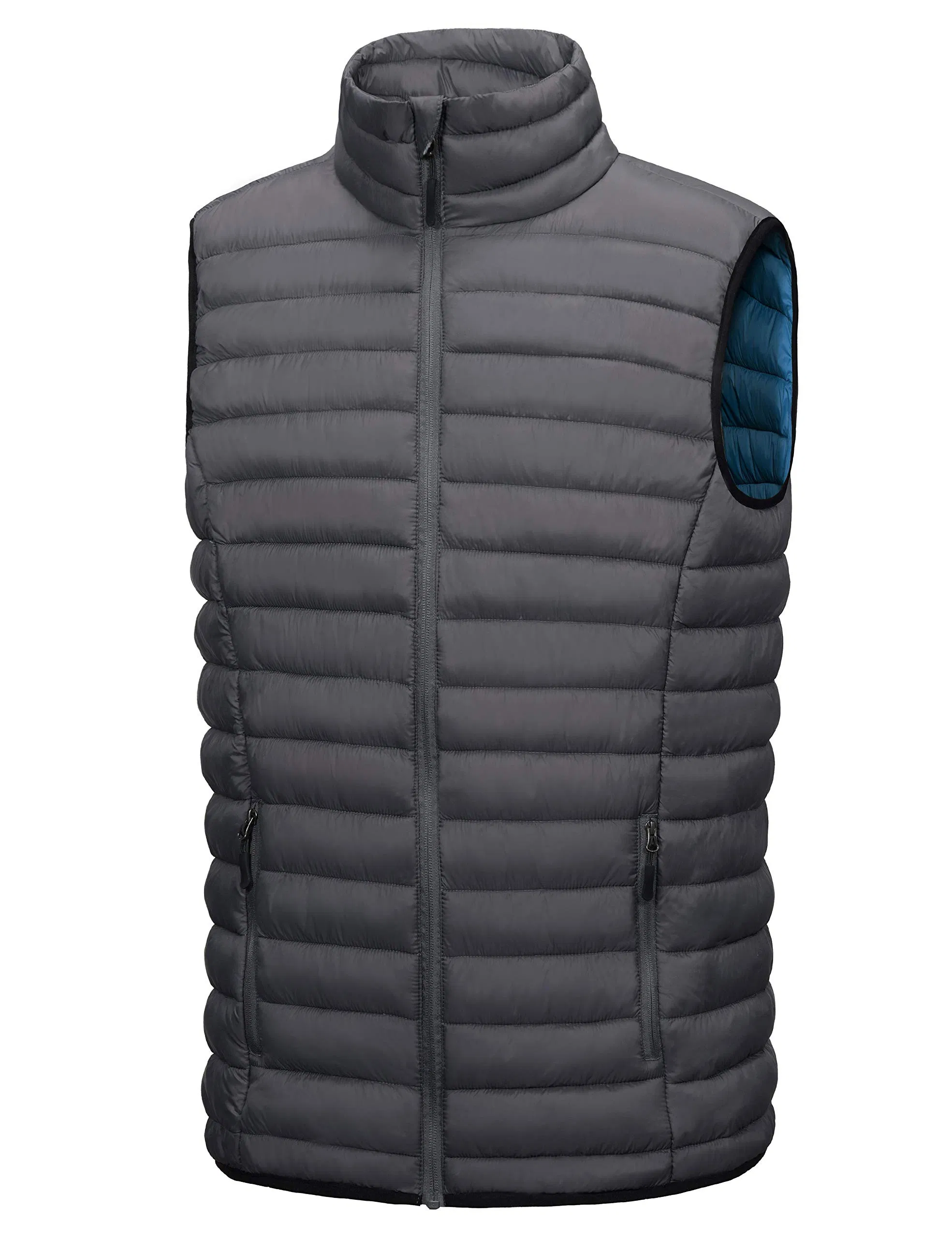 Men′s Lightweight Warm Puffer Vest Thermal Winter Sleeveless Jacket with Recycled Insulation