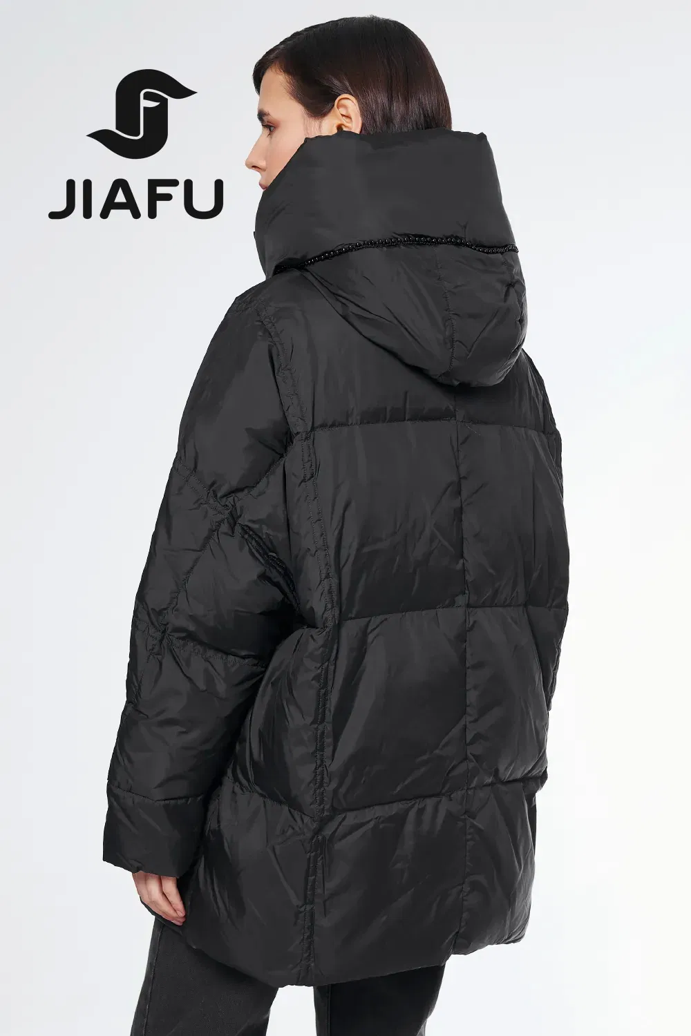 Fashion Women Customized Light Weight Quilting Padding Puffer Duck Down Winter Coat