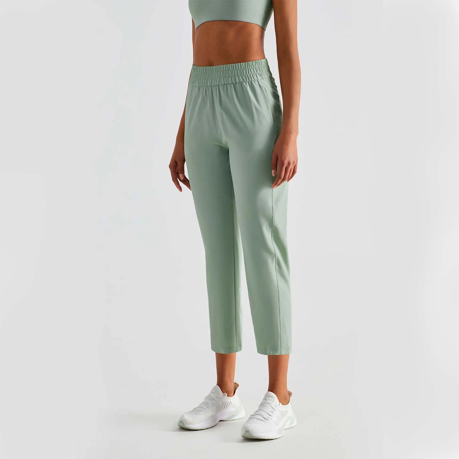 Woman High Waist Leggings Seamless Joggers Jogger with Pocket Yoga Pants