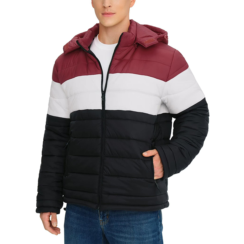 Men's Winter Coats Lightweight Insulated Puffy Thicken Fleece Warm Casual Jackets Outerwear with Hood