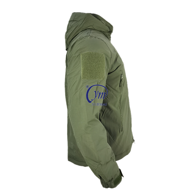 Men Warm Winter Waterproof Green Thermal Insulated L7 Tactical Jacket Hoodie