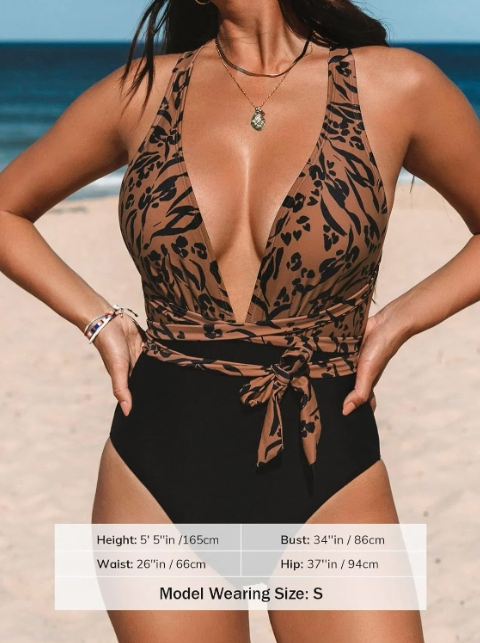 Women's Sexy Pattern One-Piece Swimsuit Professional New Slimming Polyester Swimwear for Hot Bikinis Beachwear