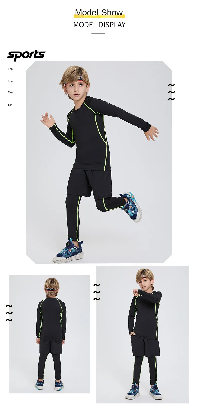 Quick-Dry Kids Sportswear for Basketball and Football Activities