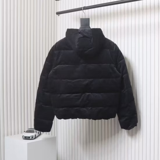 New Custom Warm-Weather Clothing - Jackets, Insulated Coats, Men's Outerwear, Designer Brand, Men's Beanie Down-Filled Down Jacket, Casual Solid-Color Zipper Do