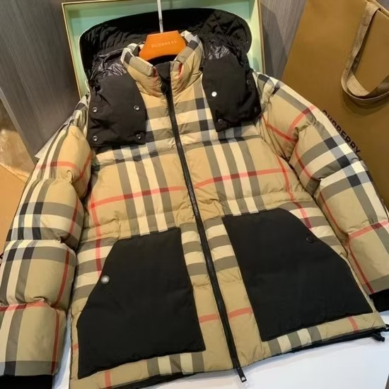 Designers Plaid Hooded Down Jacket Thermal Designer Jacket Zipper Black North Jacket Sleeves Detachable Vest Letters Winter Skiing Couple Burberyity Jacket