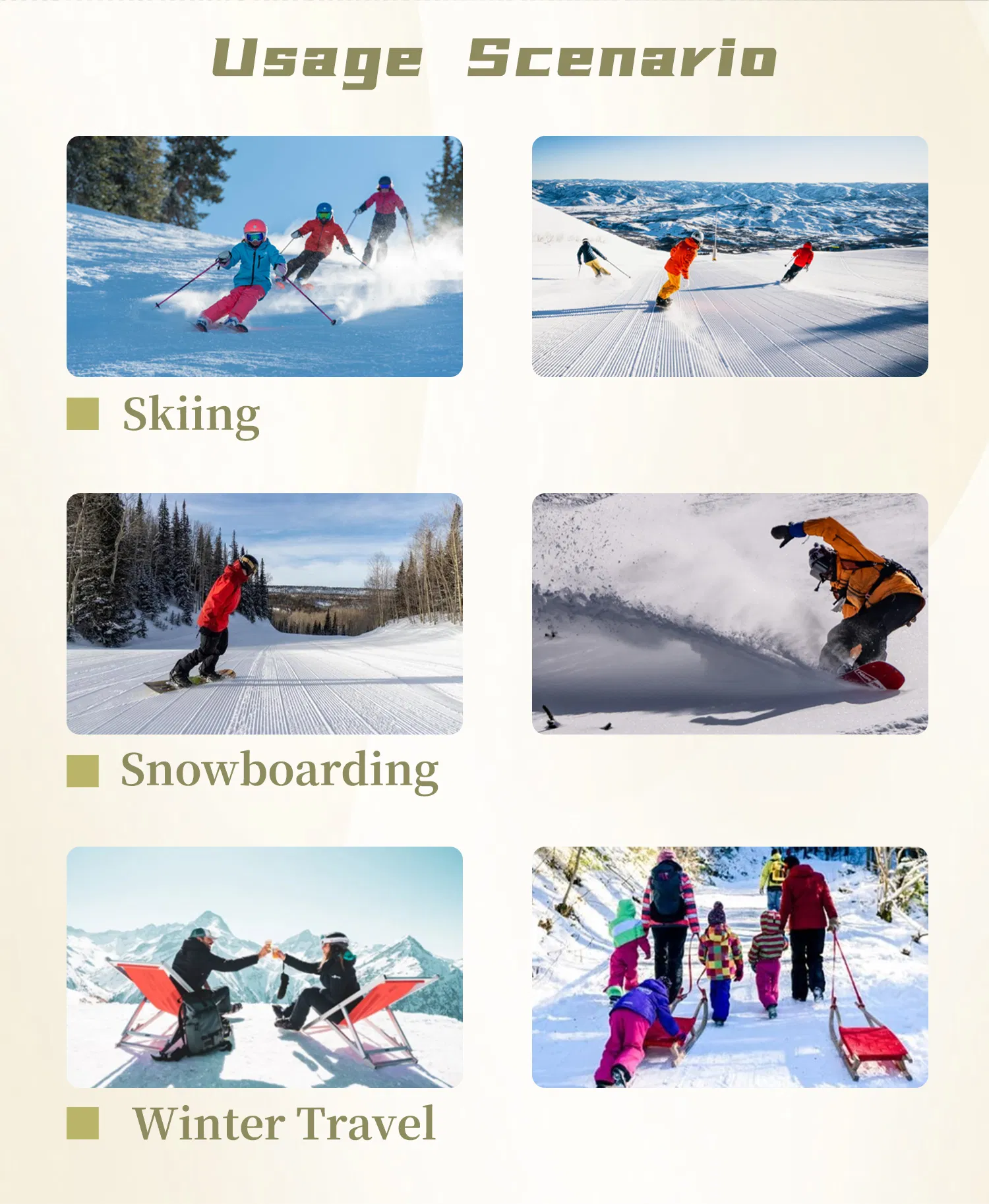 Usage Scenario Snow Sports
