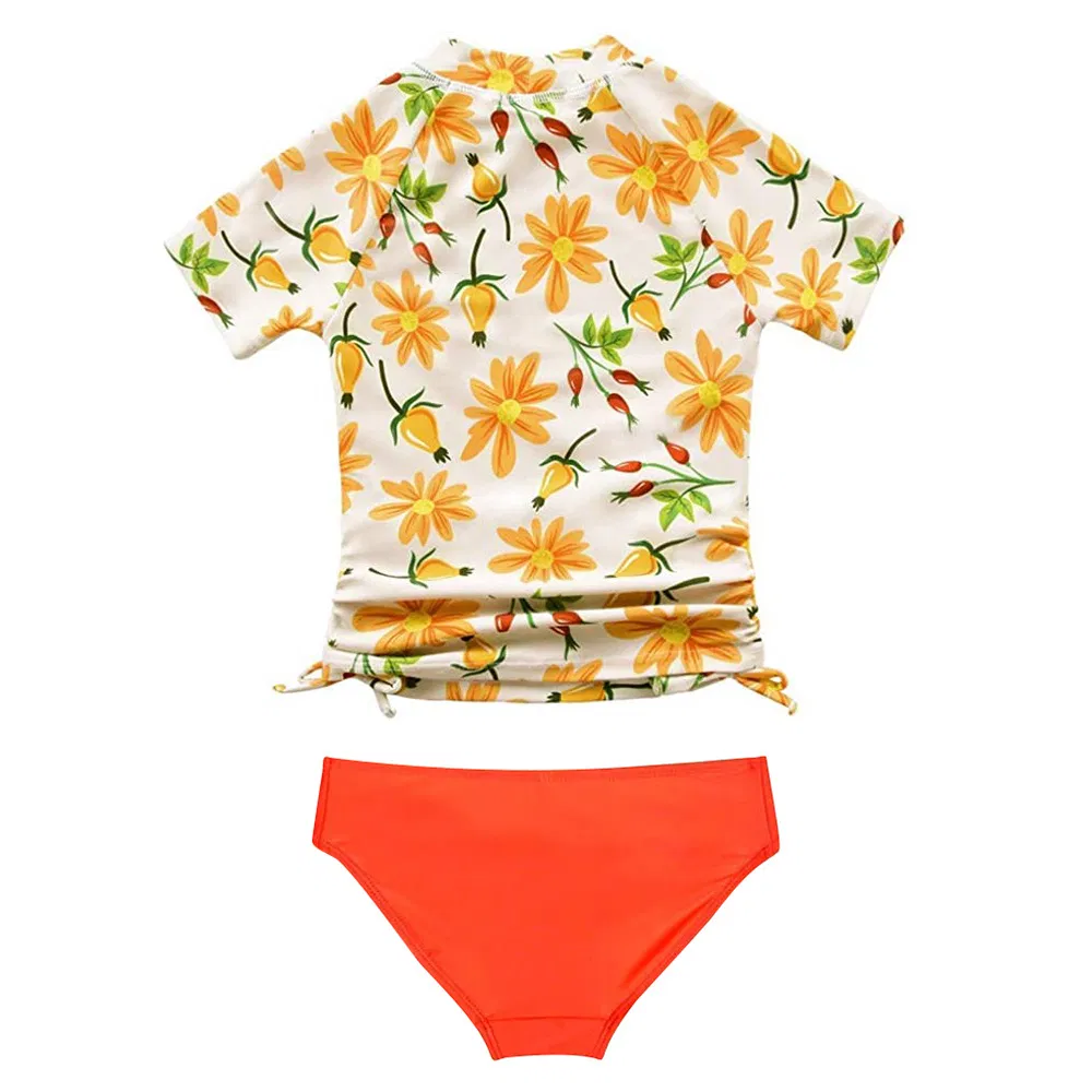 Girls Two Pieces Set Upf 50+ UV Protective Swimwear Beach Bathing Suit