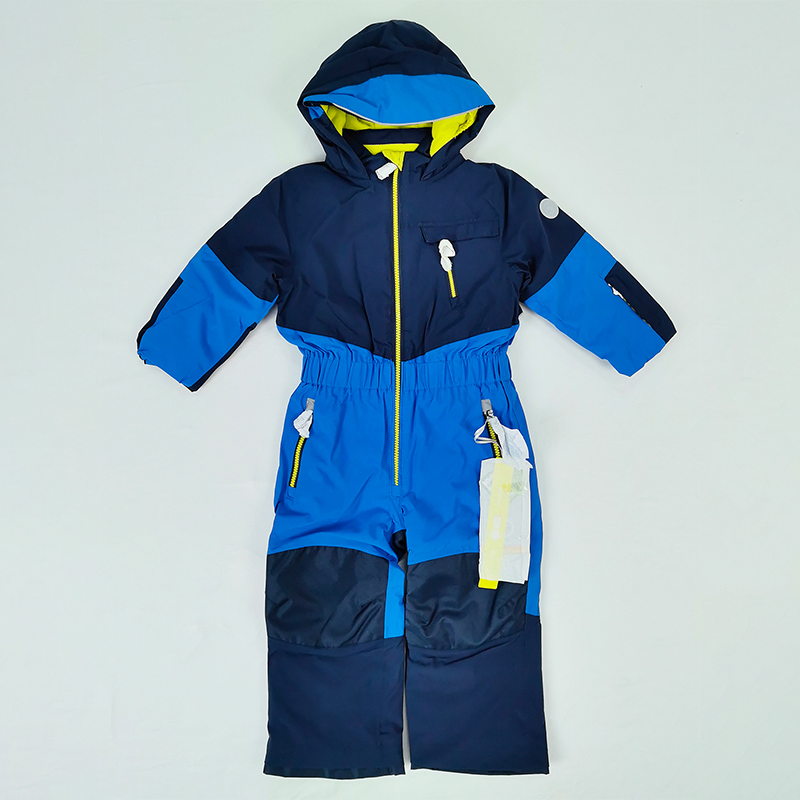 Outdoor Sport Overall Winter Windproof Snow Suit Snowsuit Set Kids One Piece Ski Suit