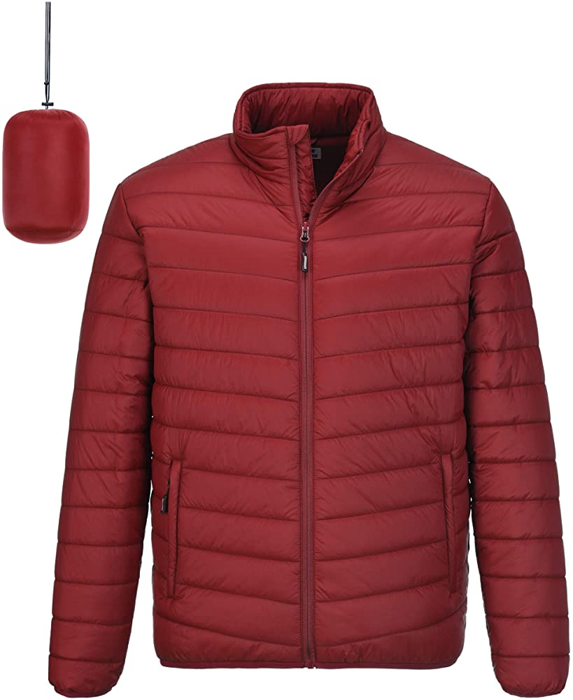 Men Lightweight Nylon Waterproof_Windproof_Outdoor Breathable Packable Puffer _ Down Jacket 90_ Down 10_ Feather BSCI - Winter Jacket and Sport Jacket Price