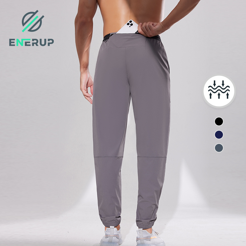Enerup Hot Sale Men's Gym Wear Sports Trousers for Men Pants &amp; Trousers Quick-Dry Jogger Pants