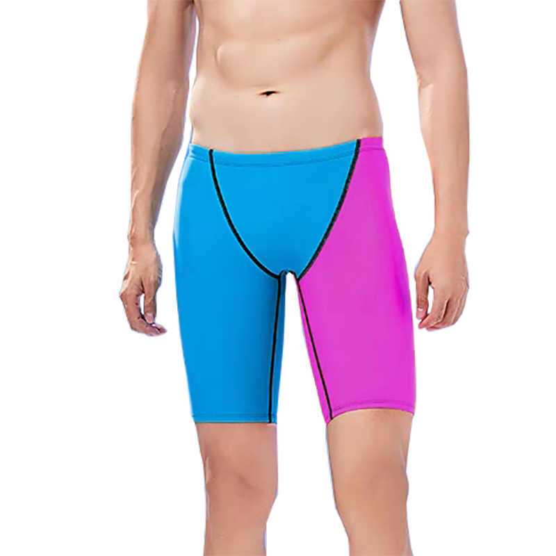 Mens Swim Jammers Racing Swim Suit Male Swimming Training Competition Swimwears Legging Knee