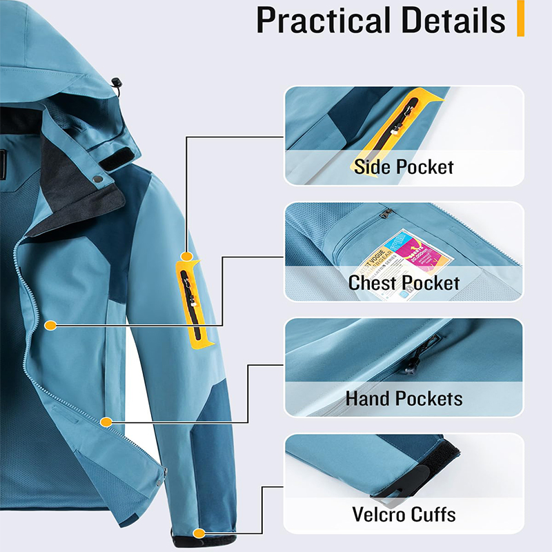 Outdoor Sports Breathable Waterproof Camping Wholesale Windbreaker Jackets