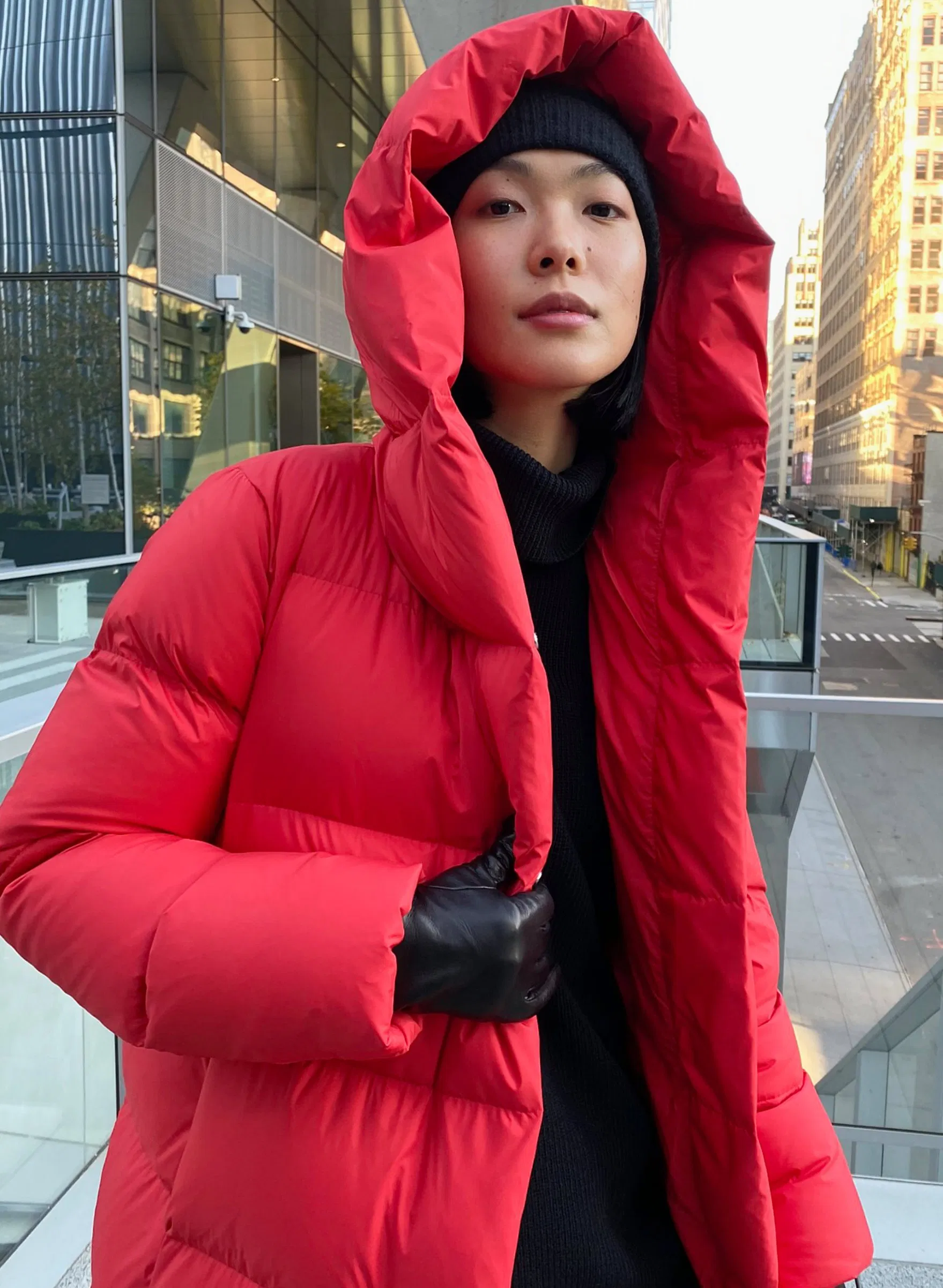 Women's Customized Down Fill Hoodies Windproof Waterproof Winter Long Puffer Coat