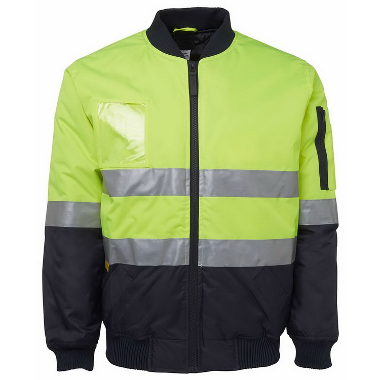 Factory Direct Winter Hi Vis Work Clothes Thermal Thickened Security Safety Jacket with Flashing Tapes