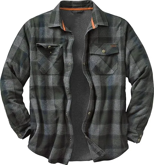 Mens Aztec Flannel Shirt Jacket Detail