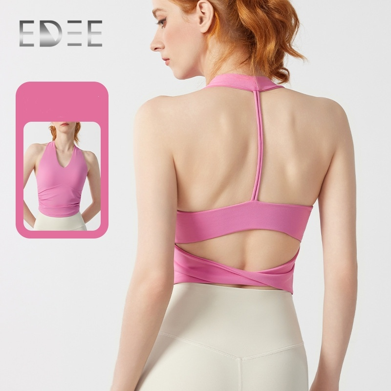 Custom Trendy Yoga Crop Top with Moisture-Wicking Fabric for Workouts