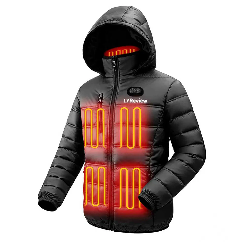 2026 Fashion Winter Outdoor Heated Clothing Set Temperature Pulseheat Coat with Battery Thermal Jacket