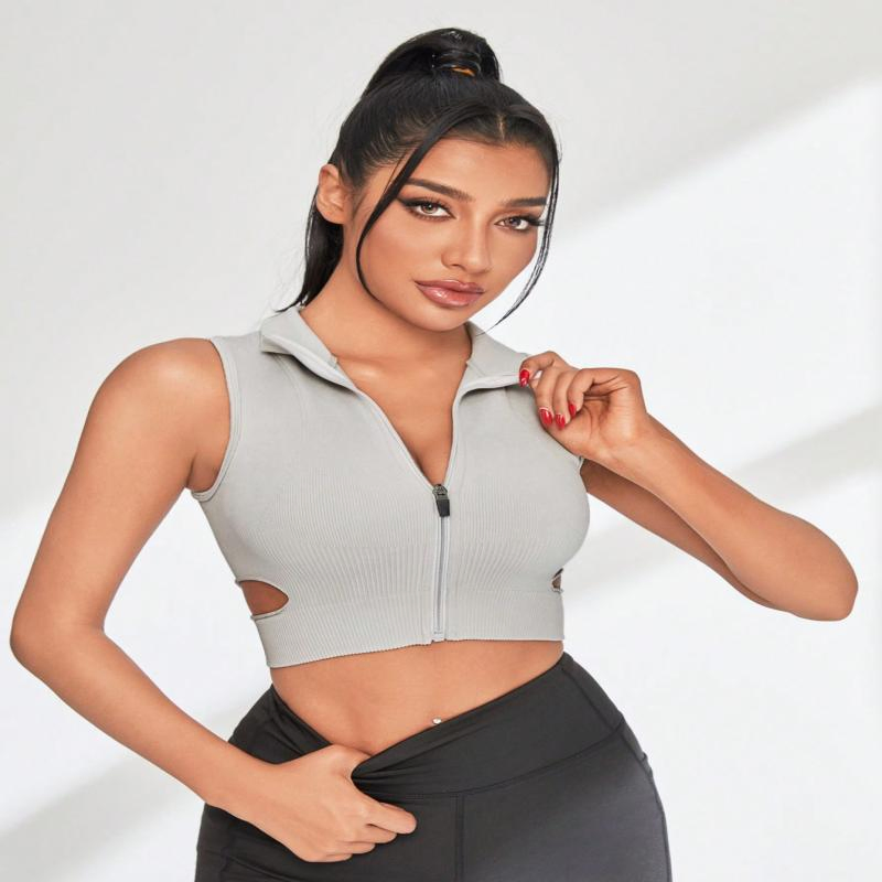 Moisture-Wicking Breathable Yoga Tops for Women - Ideal for High-Impact Workouts