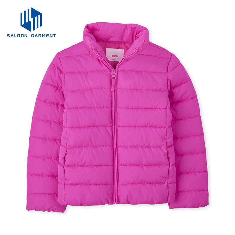 Wholesale Boys Water Resistant Polyester Customized Insulated Winter Warm Padded Quilted Jackets