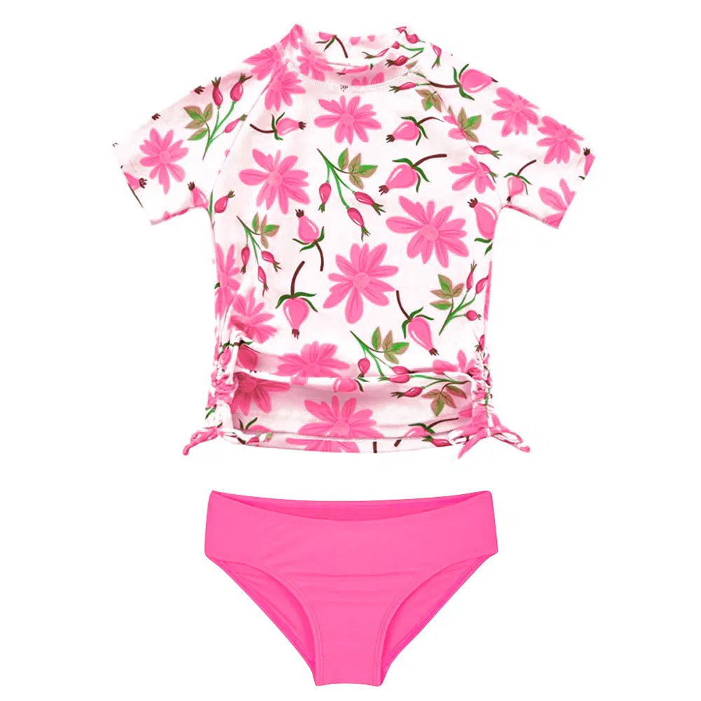 Girls Two Pieces Set Upf 50+ UV Protective Swimwear Beach Bathing Suit