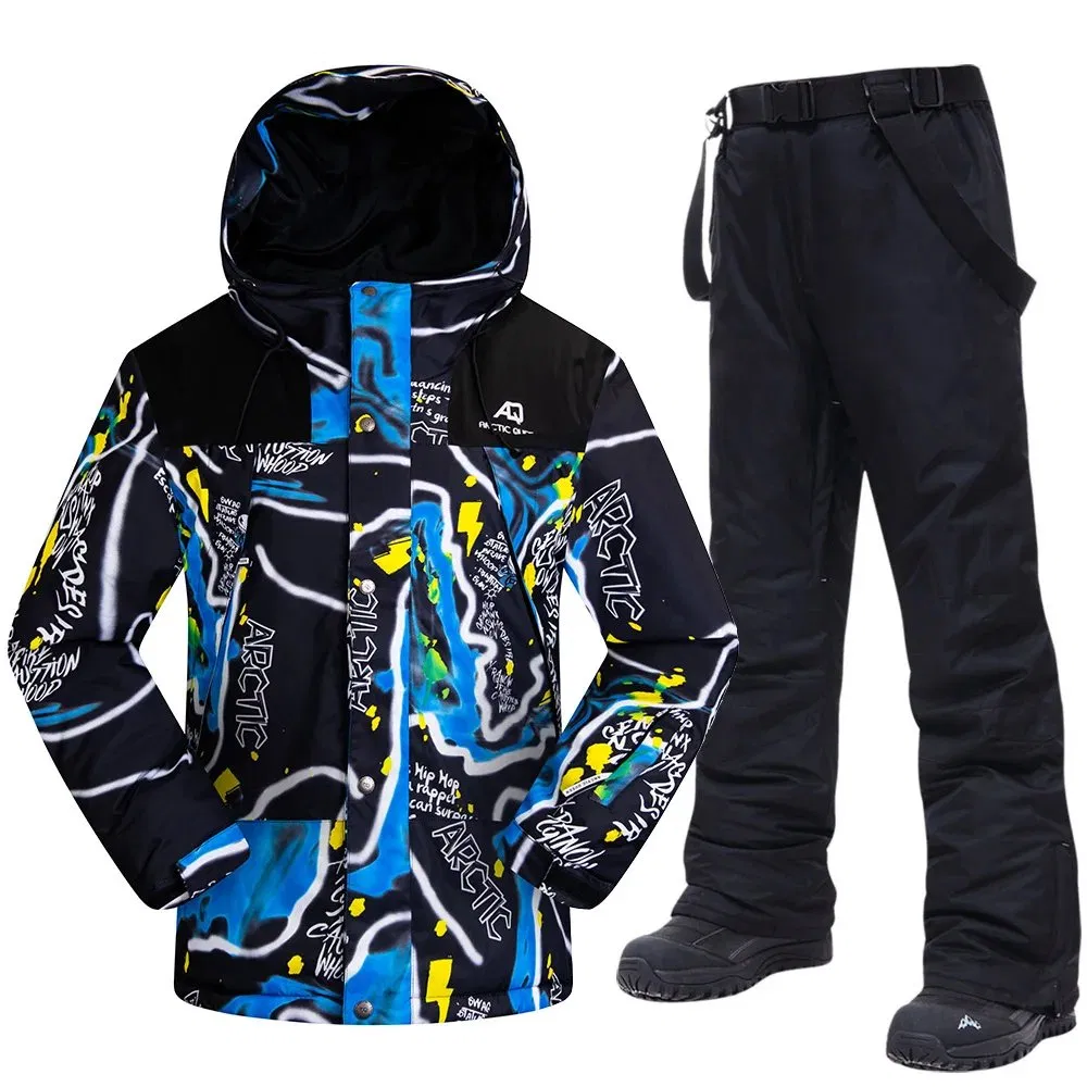 Men's Winter Ski Jacket and Pants Set Warm Waterproof Snowboard Wear Outdoor Sports Snow Suit