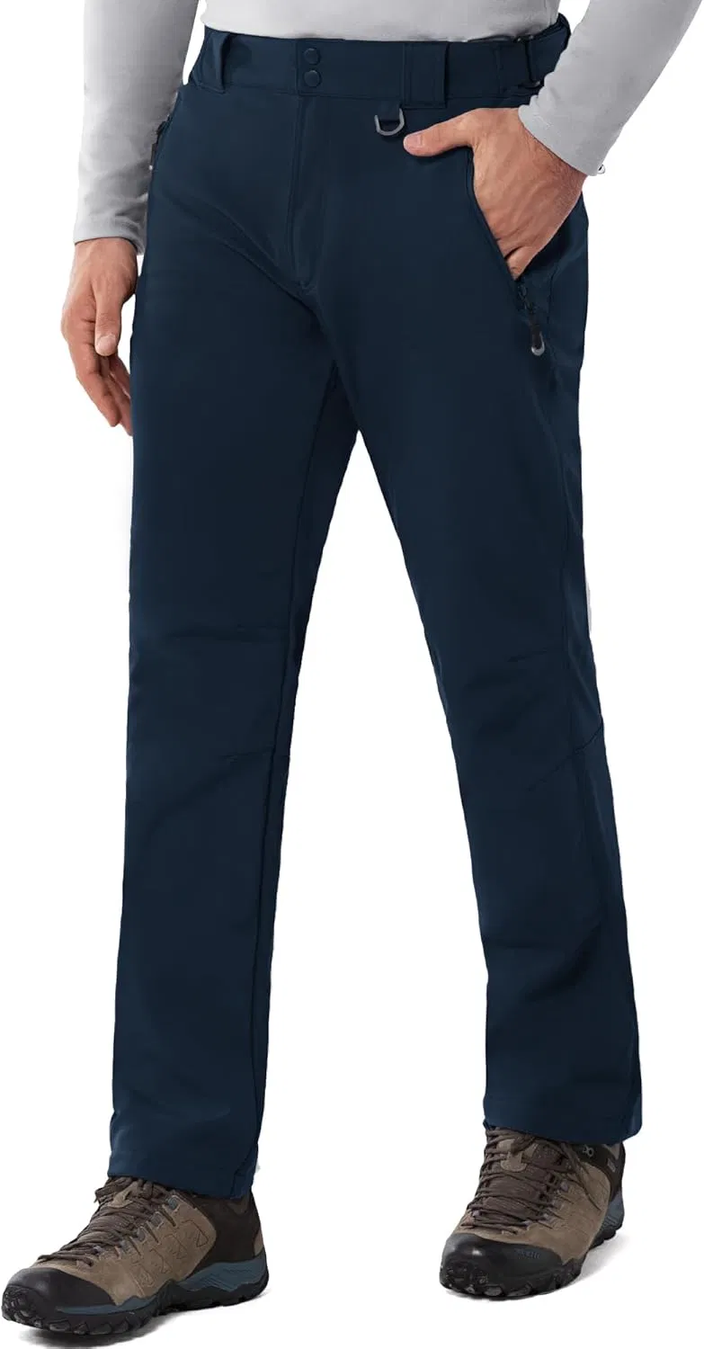 Men's Thermal Waterproof Ski Pants - Insulated Fleece Lined Snowboard Trousers (Bulk Order)