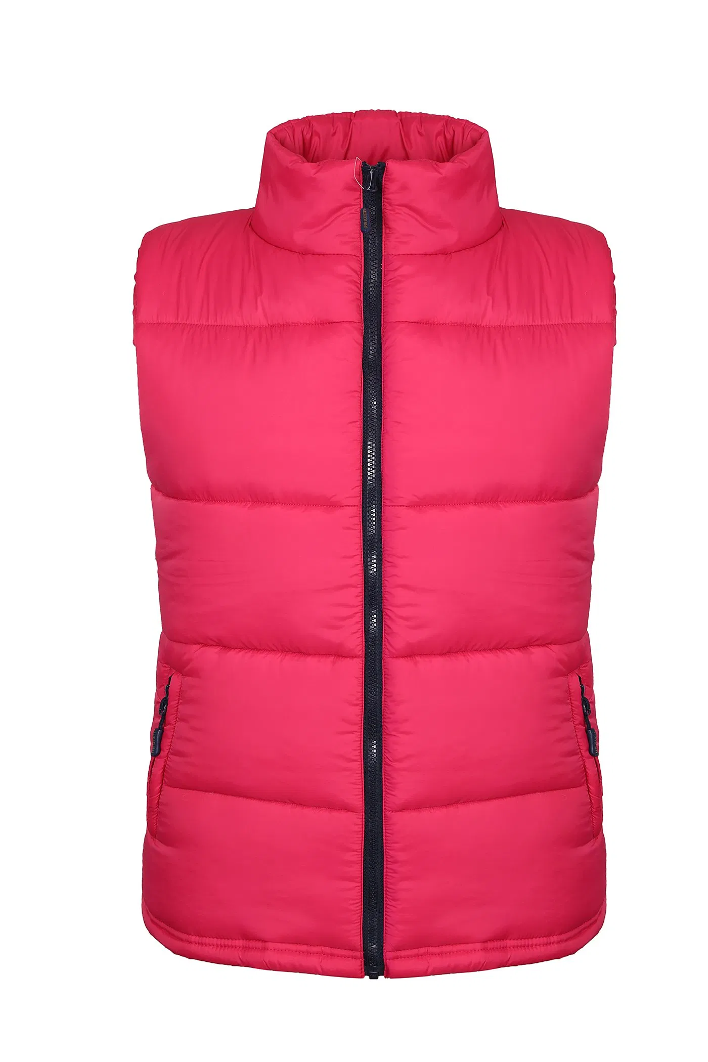 Custom Men's Winter High Quality 100% Nylon Insulated Warm Stand Collar Zipper Outerwear Sports Workwear Quilted Padded Down Mens Puffer Vest