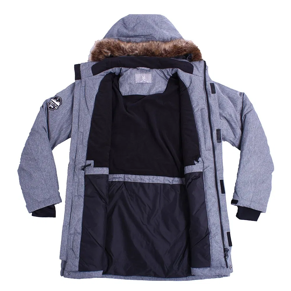 Men's Heavyweight Performance Parka Fake Down Outerwear Coat Winter Warm Insulated Jacket for Outdoor