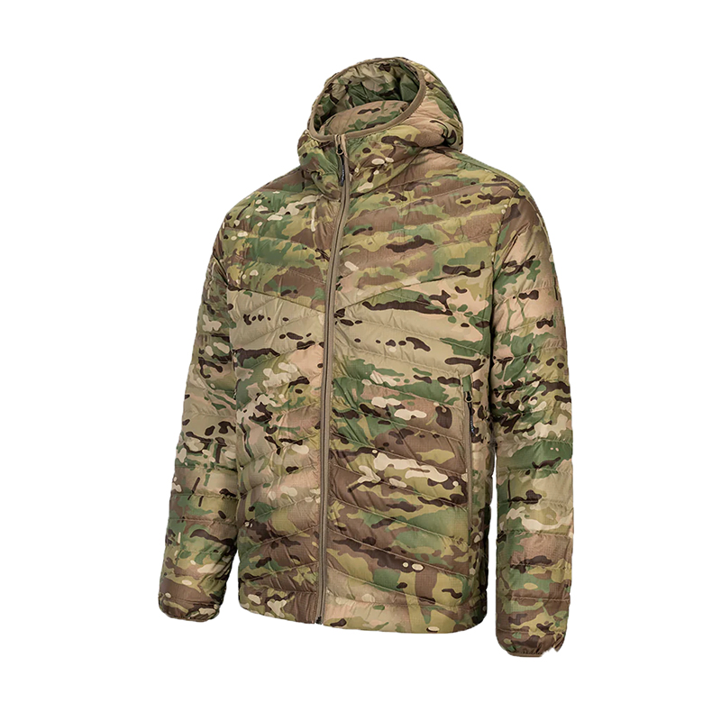 Conmr Men's Camouflage Insulated Hunting Jacket Warm Water-Resistant Outdoor Padded Coat