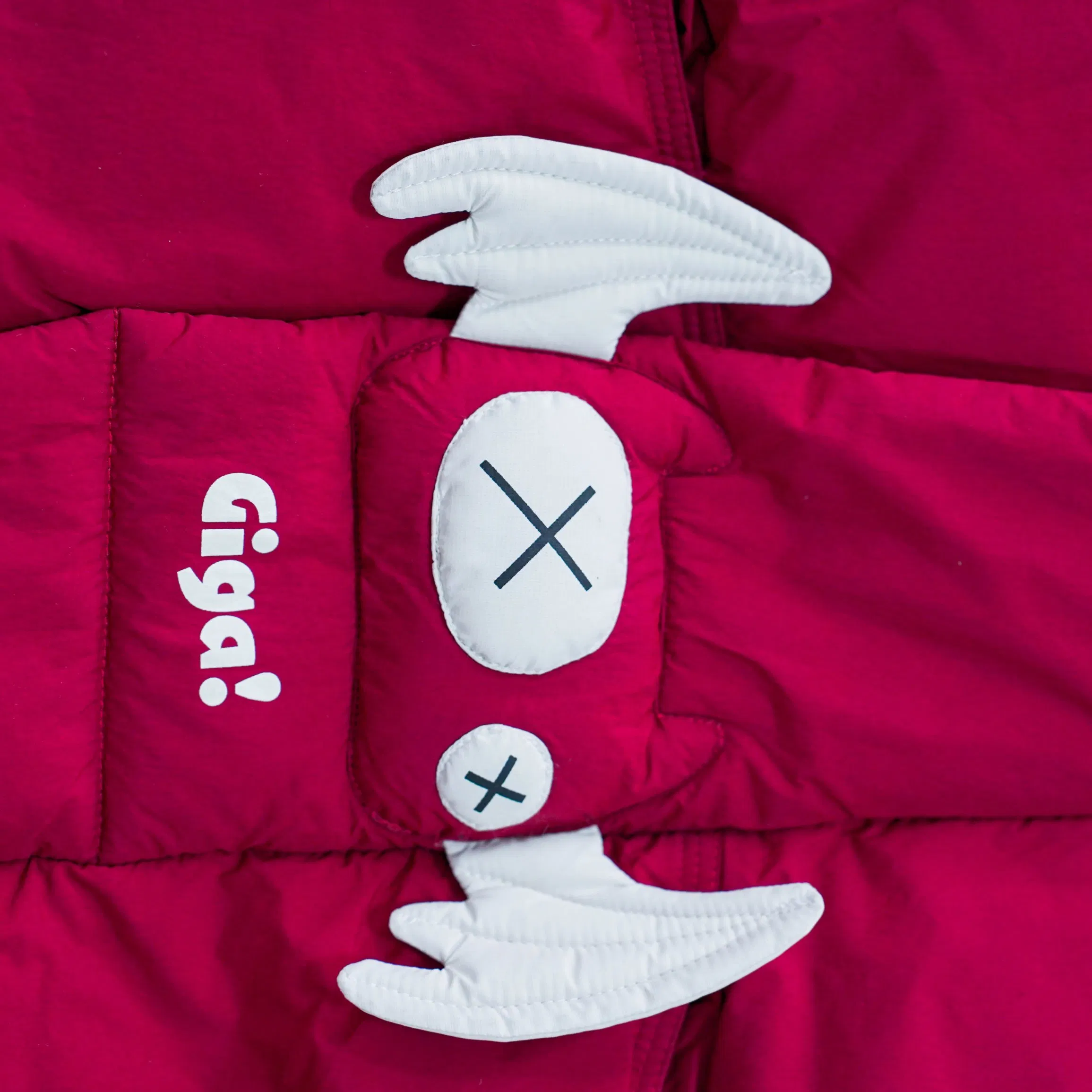 Red Kids' Winter Coat for Children's Winter Down Wear Set with Hat