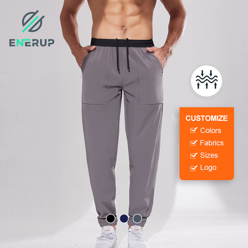 Enerup Hot Sale Men's Gym Wear Sports Trousers for Men Pants &amp; Trousers Quick-Dry Jogger Pants