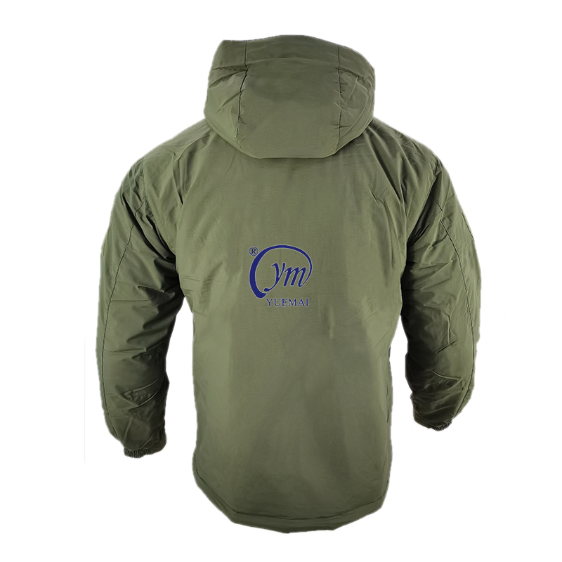 Men Warm Winter Waterproof Green Thermal Insulated L7 Tactical Jacket Hoodie