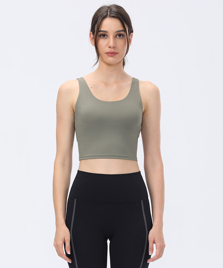 U-Back Design Gym Running Fitness Moisture Wicking Adjustable Sports Bras Yoga Tops