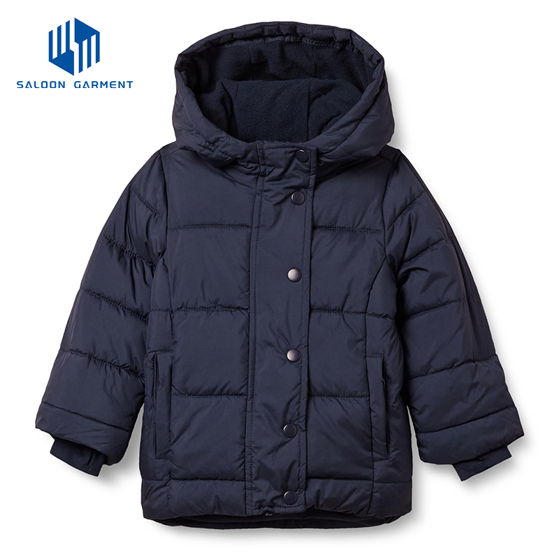 Hot Sale Customized Winter Water Resistant Winter Polyester Padded Boys Ski Jacket