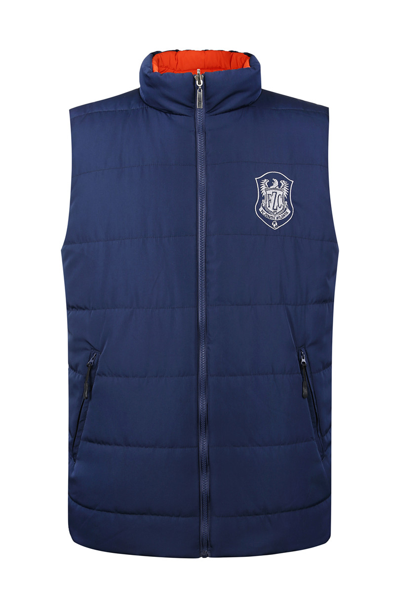 Custom Men's Winter High Quality 100% Nylon Insulated Warm Stand Collar Zipper Outerwear Sports Workwear Quilted Padded Down Mens Puffer Vest