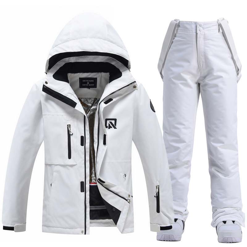 Men Women's Ski Suit Winter Windproof Waterproof Thermal Snow Jacket and Pants Sets Snowboard Skiwear
