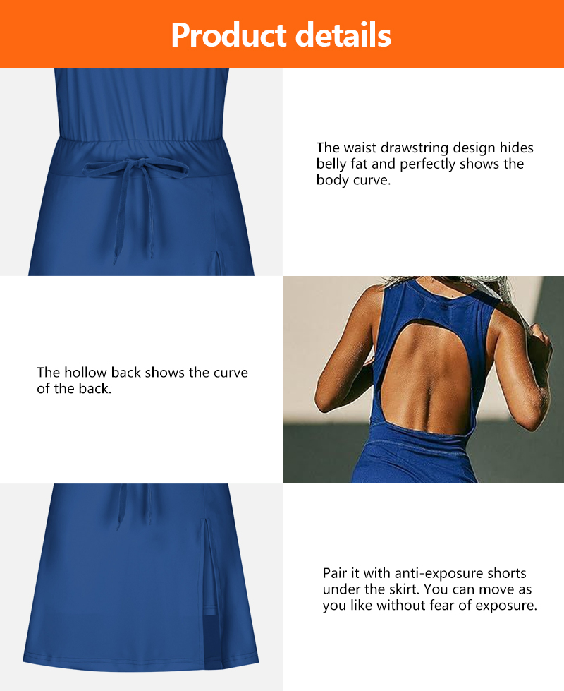 Tennis Dress Slim Fit Running Wear Golf Pickleball Paddle