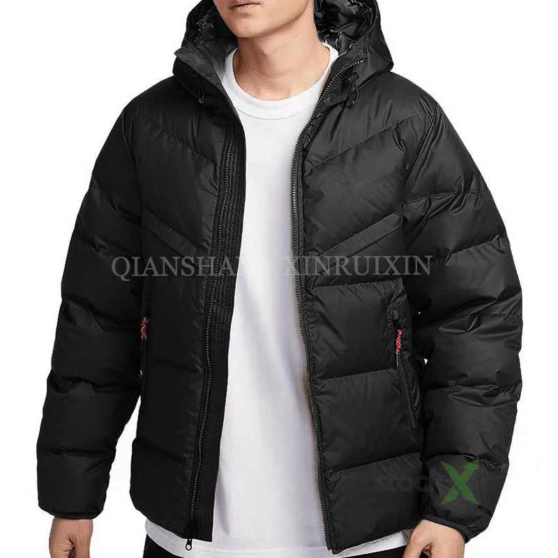 Wholesale Men's Hooded Down Parka Windbreaker Thick Padded Outerwear 1: 1 Replica Fashion Puffer Casual Winter Jacket