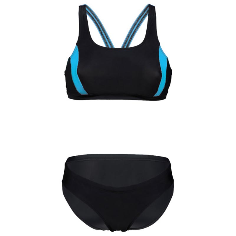 Chlorine Resistant Italy PBT Sports Training Racing Bikinis Swimsuit Beach Swimwears for Women Girl Swimming