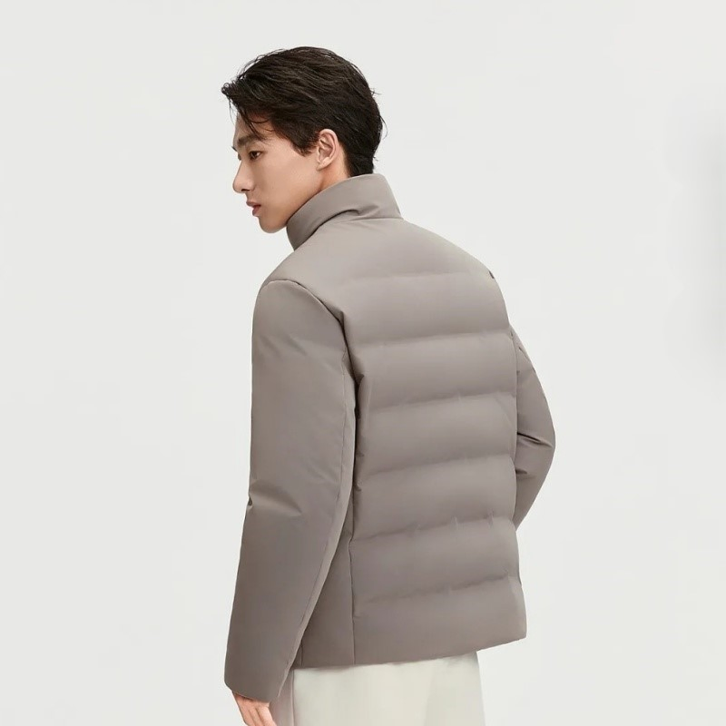 Customized Design Down Jacket Stand-up Collar Streetwear Water-Resistant Padded Jackets for Mens