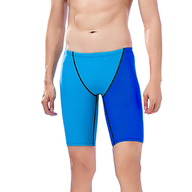 Mens Swim Jammers Racing Swim Suit Male Swimming Training Competition Swimwears Legging Knee