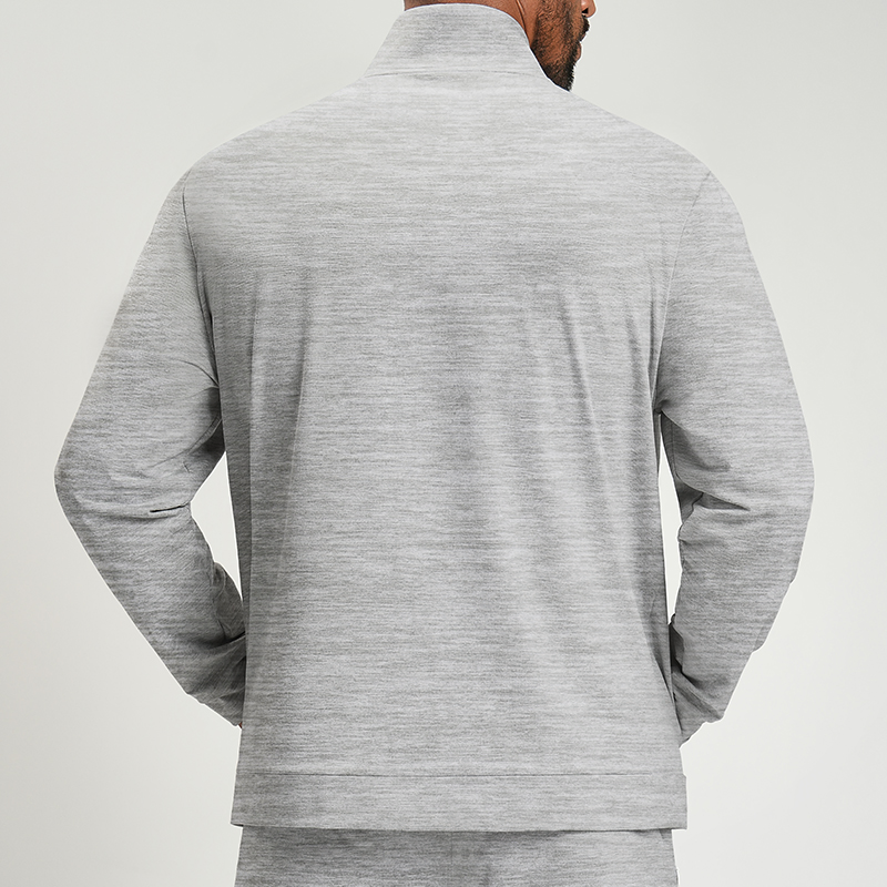 High Quality Full Zipper Stand Collar Side Pocket Casual Coat Skin Friendly and Breathable Custom Sports Jacket for Men