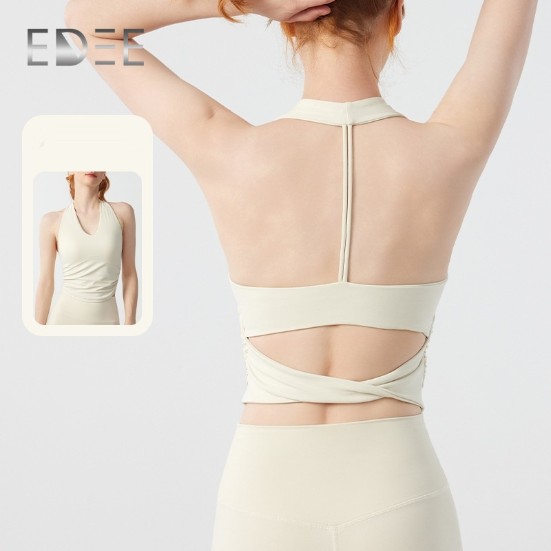 Custom Trendy Yoga Crop Top with Moisture-Wicking Fabric for Workouts